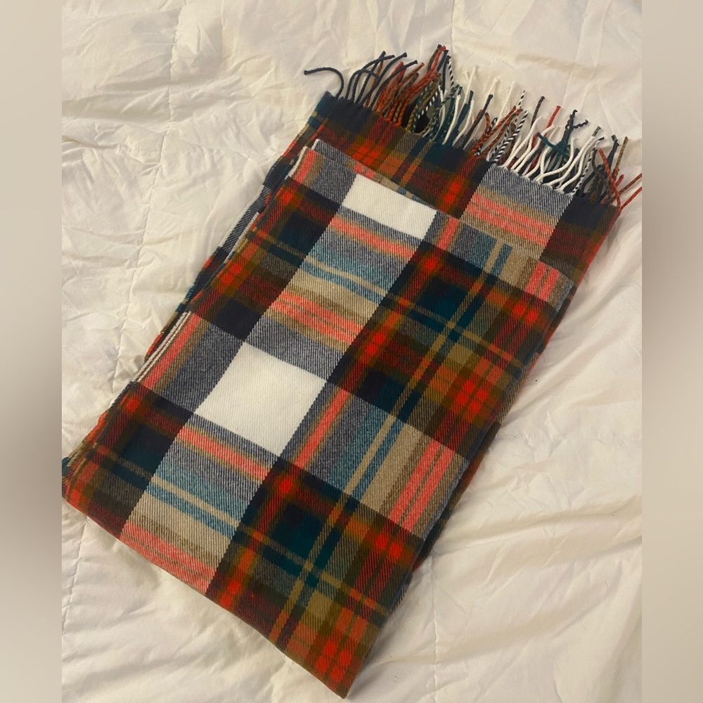 Brand New JCrew plaid large scarf